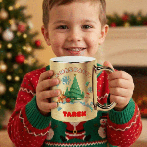Alternative view of Christmas Mirror Ceramic Mug